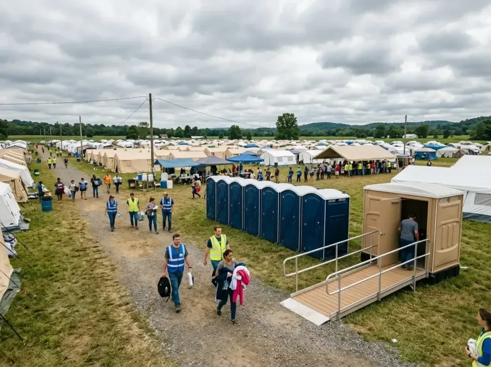 disaster-relief-camp-restrooms-010 — frequently asked questions, Dumpster & Portable Bathrooms Rental in De Soto, MO